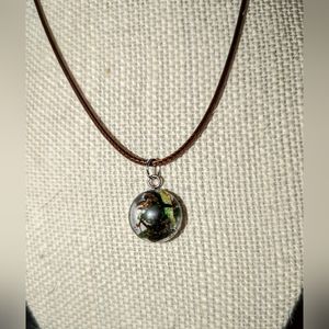Eucalyptus terrarium necklace
